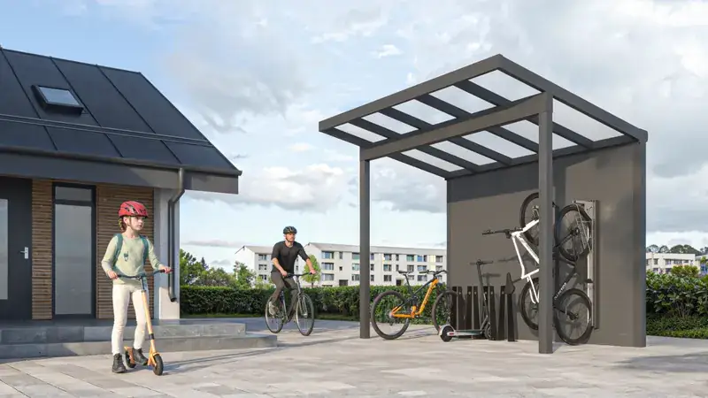Fahrradüberdachung