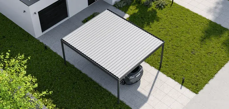 Aluminium-Garage Flat Box — Ausführung flat line 1 scale 2 e1718198409890