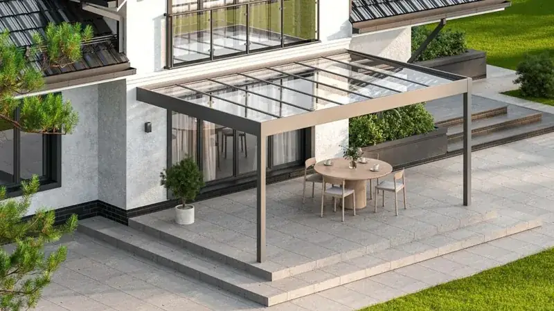 Terrassendach mit Glasdach — Ausführung photo 2024 08 13 19 27 36 1024x576