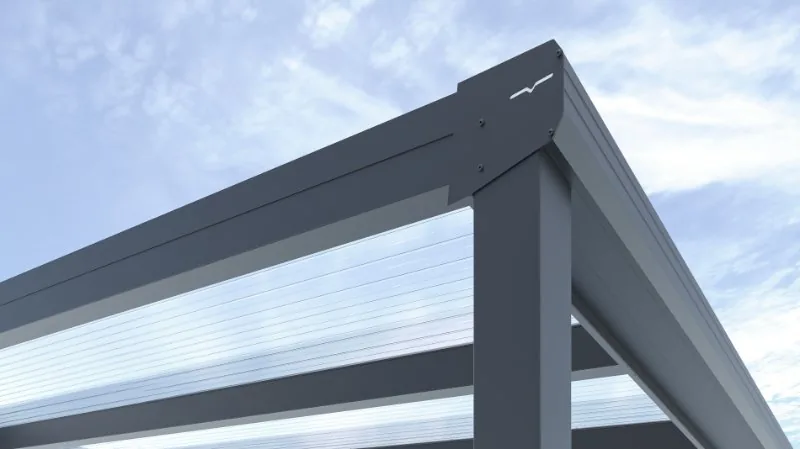 Terrassenüberdachung TDS — Ausführung poly klar